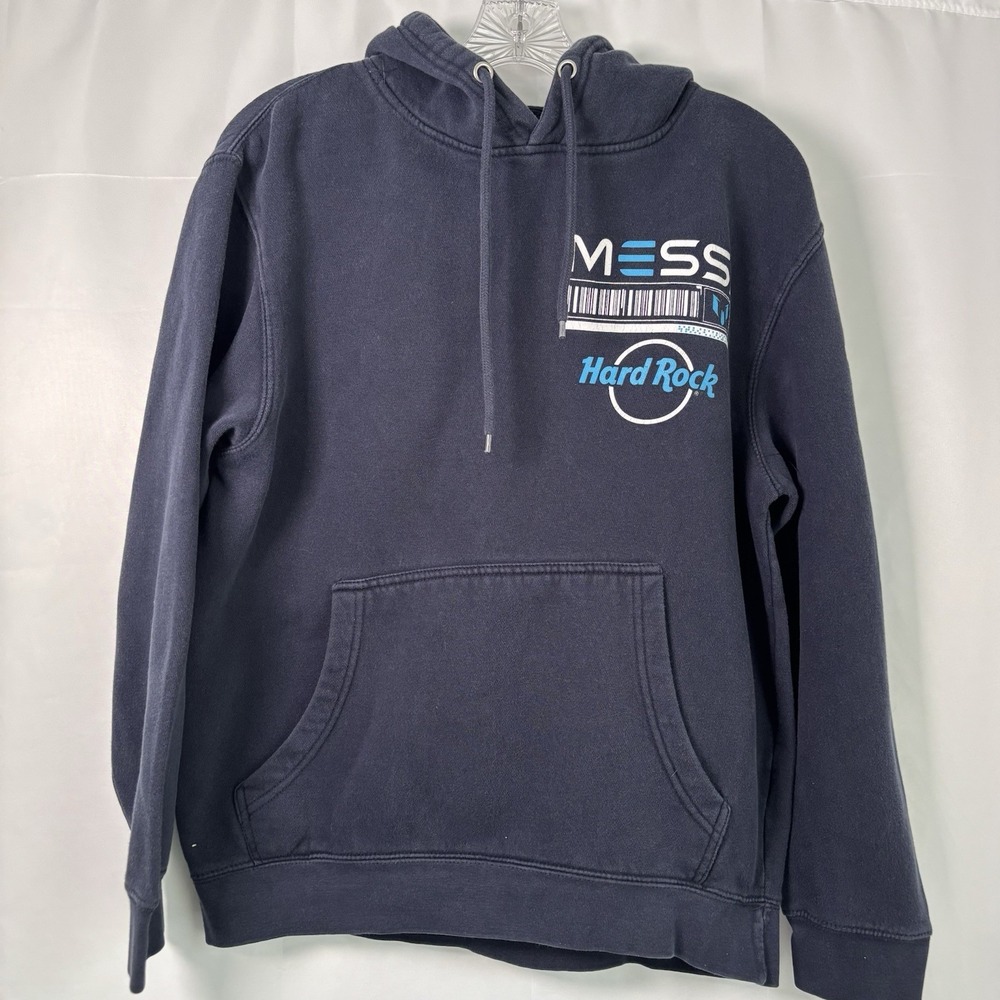 Limited Edition Hard Rock Cafe Messi 2.0 Hoodie Adult‎ Size Medium M Blue